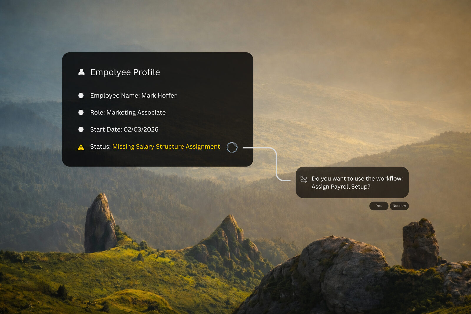 Support operations use case placeholder